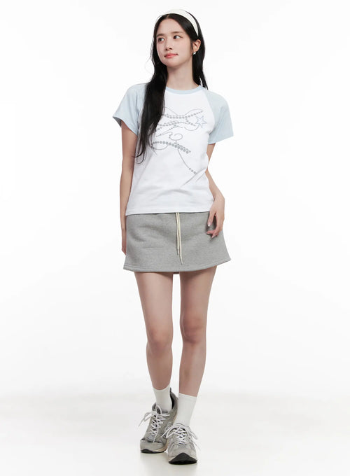 Casual Cotton Mini Skirt CL515