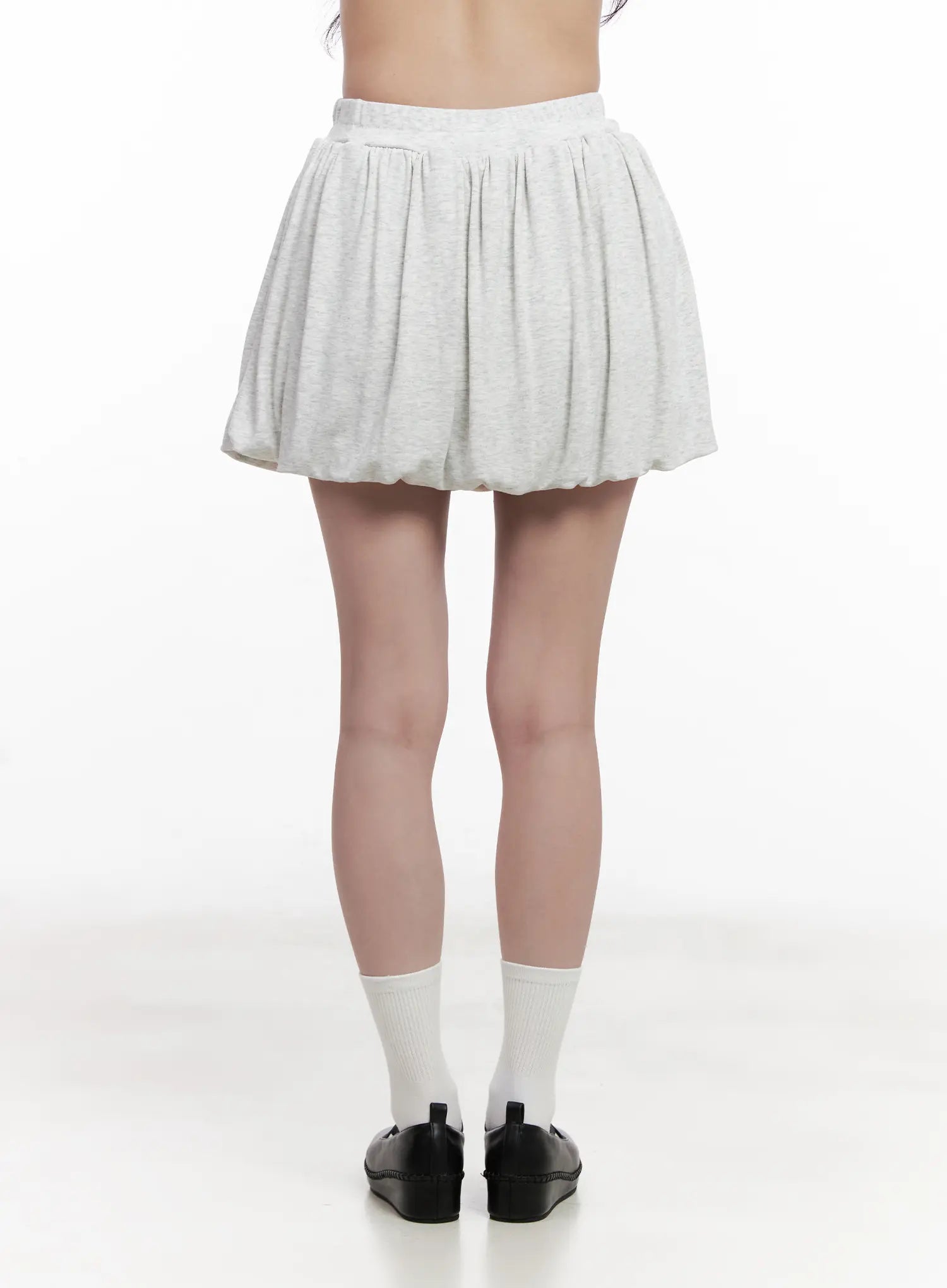 Comfy Gray Pleated Skirt CL516