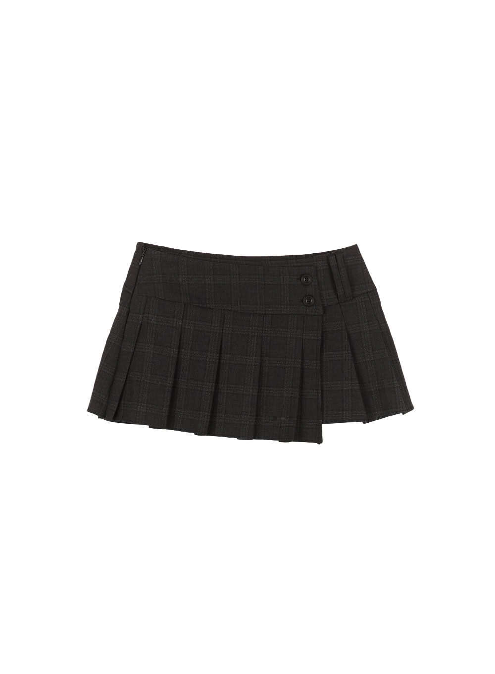Plaid Pleated Mini Skirt CM528